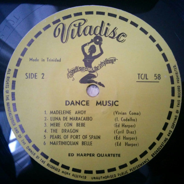 Ed Harper's Quartet / Boys Town Steel Orchestra : Trinidad Folk Music (LP, Tri)