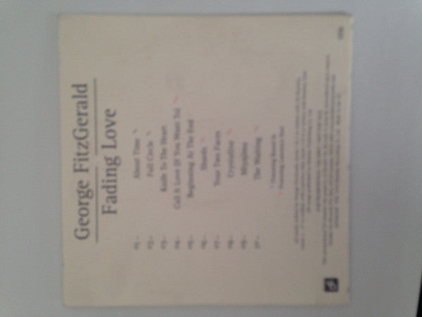 George FitzGerald : Fading Love (CD, Album, Promo)