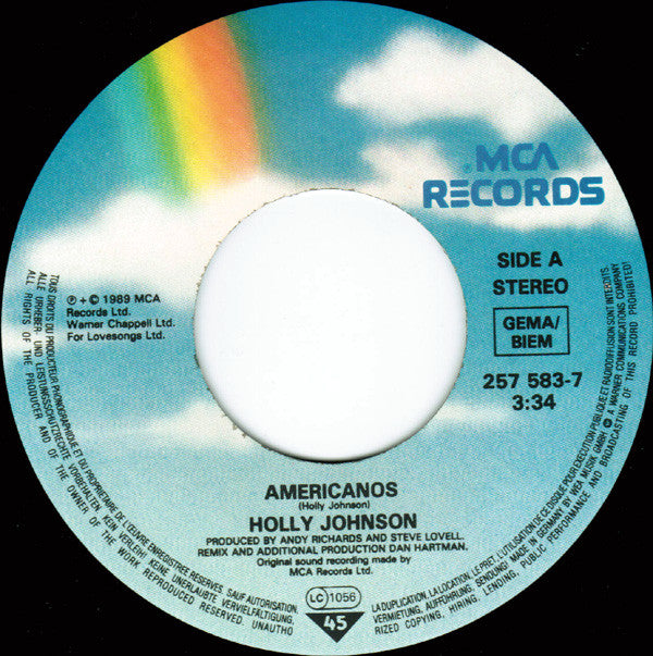 Holly Johnson : Americanos (7", Single, Lar)