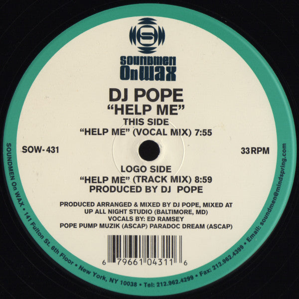 DJ Pope : Help Me (12")