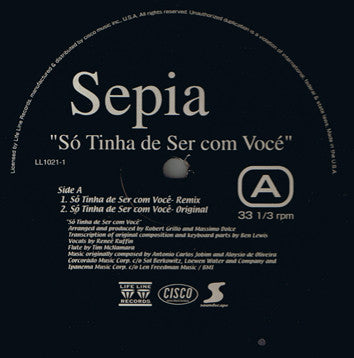 Sepia : Só Tinha de Ser com Vocé / Hatari (12")