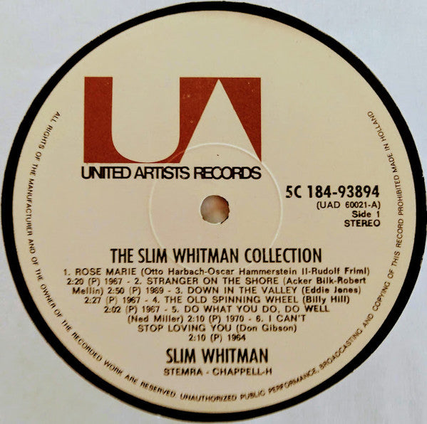 Slim Whitman : The Slim Whitman Collection (2xLP, Comp, Gat)