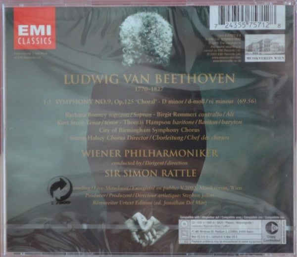 Ludwig van Beethoven - Sir Simon Rattle • Wiener Philharmoniker : Symphony 9 (CD)