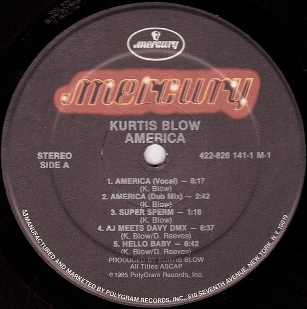 Kurtis Blow : America (LP, Album)