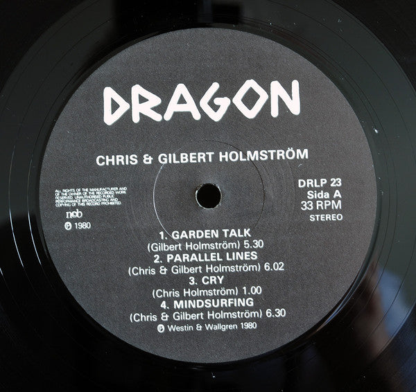 Chris Holmström, Gilbert Holmström : Garden Talk (LP, Album)