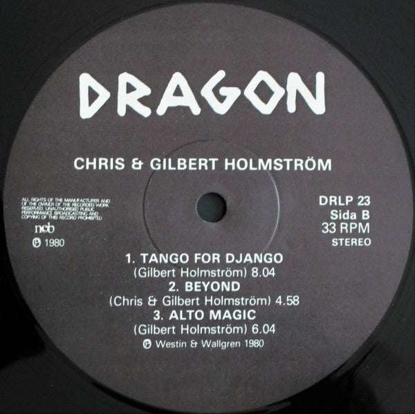 Chris Holmström, Gilbert Holmström : Garden Talk (LP, Album)