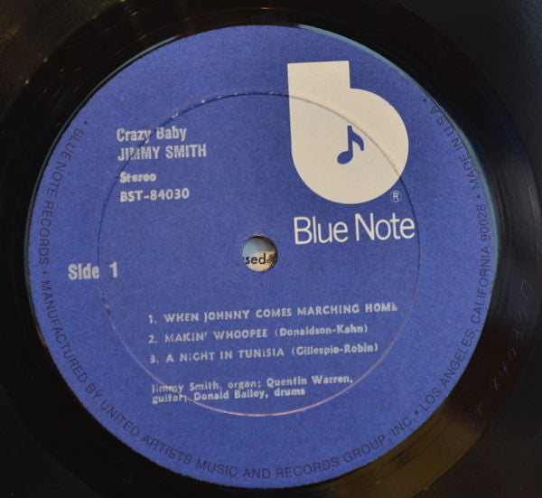 Jimmy Smith : Crazy! Baby (LP, Album, RE)
