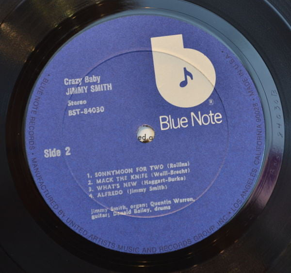 Jimmy Smith : Crazy! Baby (LP, Album, RE)