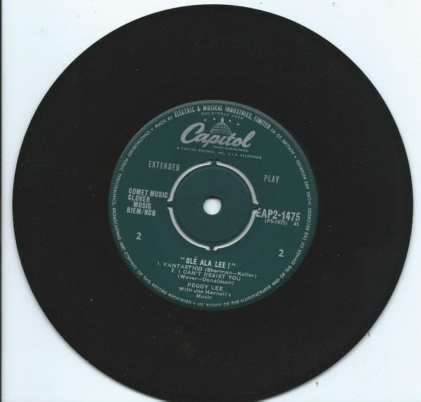 Peggy Lee : Ole ala Lee! No 2 (7", EP)