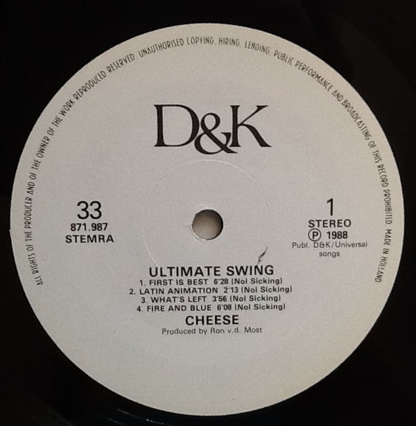 Cheese (27) : Ultimate Swing (LP, Album)