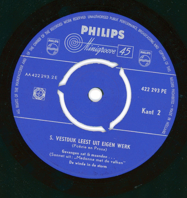 Simon Vestdijk : S. Vestdijk Leest Uit Eigen Werk (7")