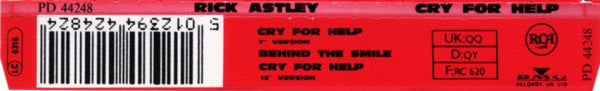 Rick Astley : Cry For Help (CD, Single)