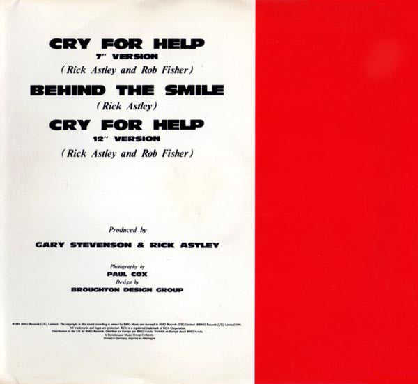 Rick Astley : Cry For Help (CD, Single)