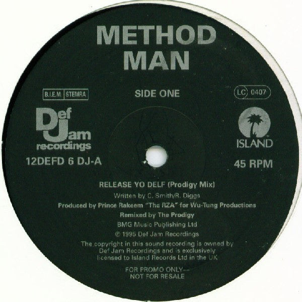 Method Man : Release Yo' Delf (Exclusive U.K. Mixes) (2x12", Promo)