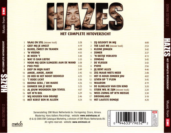 André Hazes : Hazes (Het Complete Hitoverzicht) (2xCD, Comp, Copy Prot.)