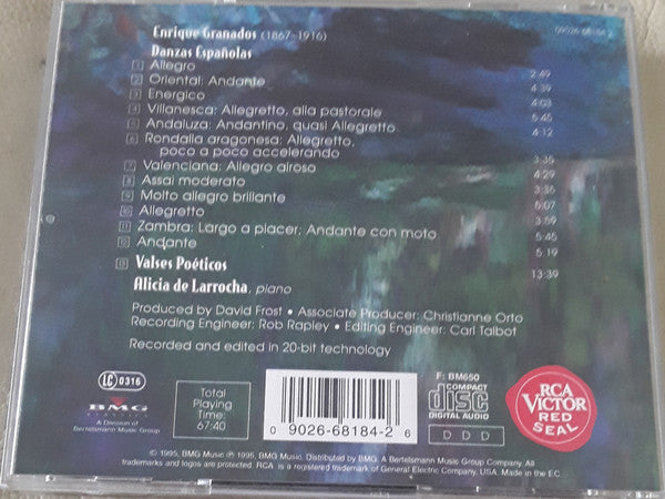 Alicia de Larrocha - Enrique Granados : Spanish Dances (Works For Piano) (CD)