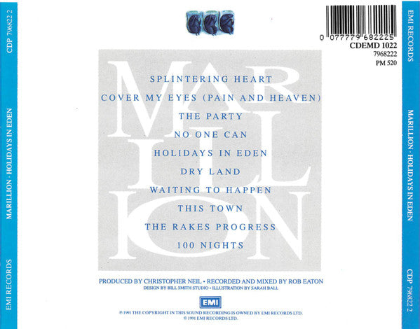 Marillion : Holidays In Eden (CD, Album)