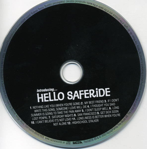 Hello Saferide : Introducing... (CD, Album)