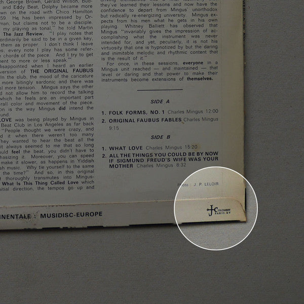 Charles Mingus : Presents Charles Mingus (LP, Album, RE)