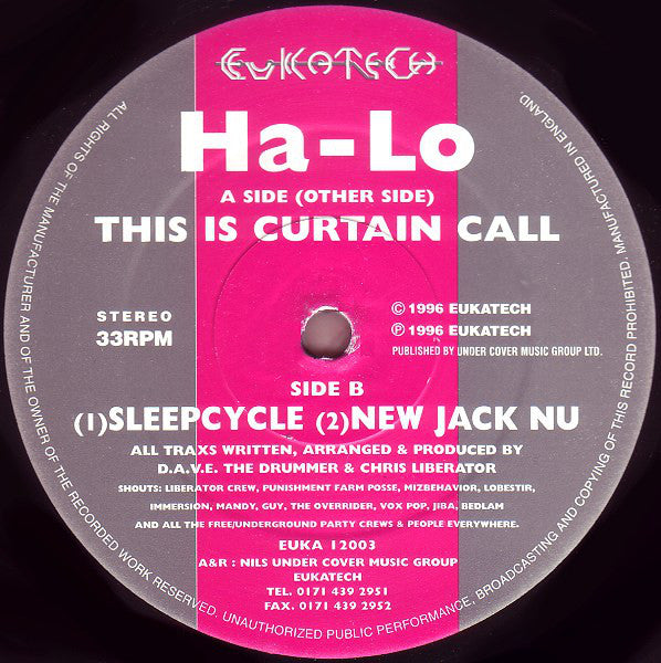 Ha-Lo : This Is Curtain Call (12")