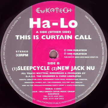 Ha-Lo : This Is Curtain Call (12")