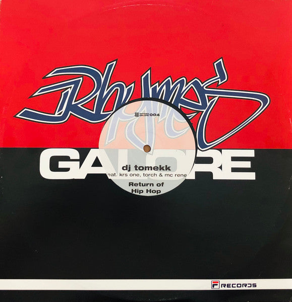 DJ Tomekk Feat. KRS-One, Torch & MC Rene : Return Of Hip Hop (Ooh, Ooh) (12")