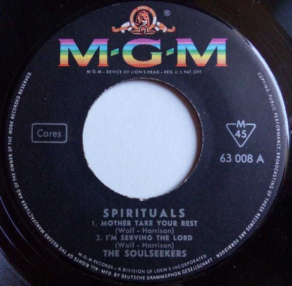 The Soul Seekers : Spirituals (7", EP, Mono)