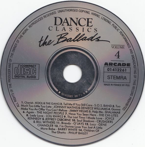 Various : Dance Classics The Ballads Volume 4 (CD, Comp)
