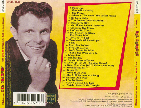 Del Shannon : This Is... Del Shannon (CD, Comp)
