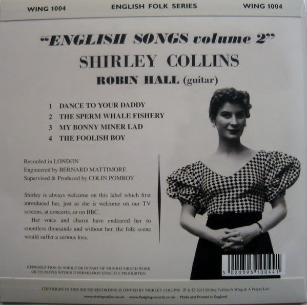 Shirley Collins, Robin Hall : English Songs Volume 2 (7", EP, RSD, RE)