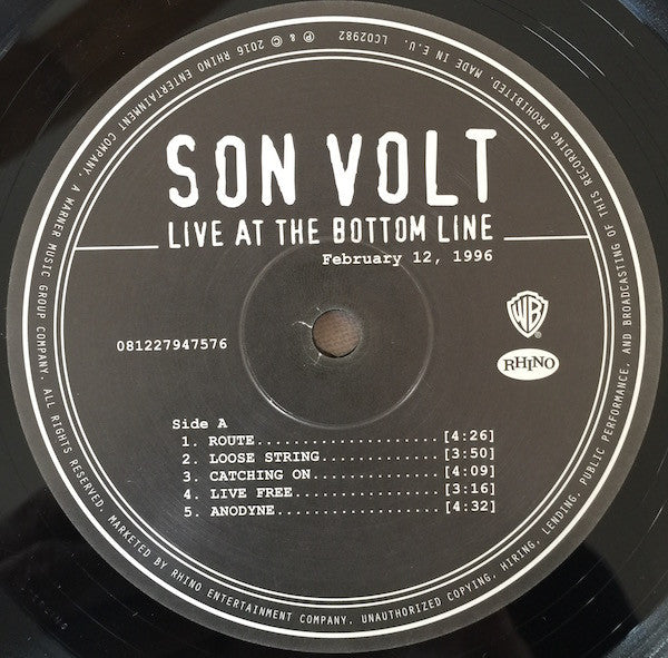 Son Volt : Live At The Bottom Line (February 12, 1996) (2xLP, Album, RSD, Ltd, Num, 180)