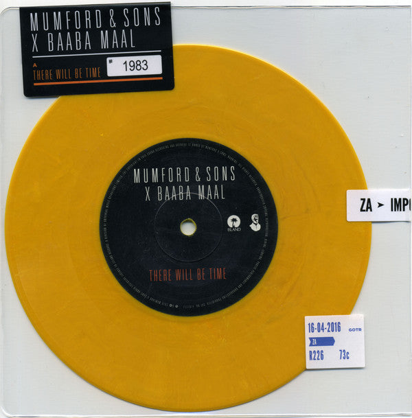 Mumford & Sons X Baaba Maal : There Will Be Time (7", S/Sided, RSD, Single, Num, Yel)