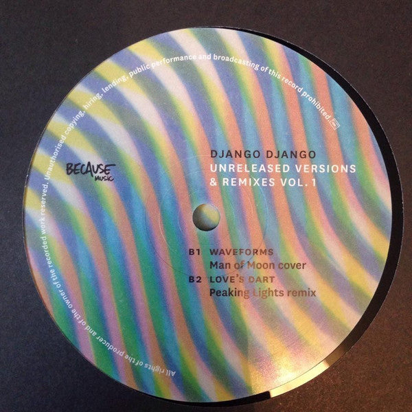 Django Django : Unreleased Versions & Remixes Vol. 1 (12", EP, RSD, Ltd)