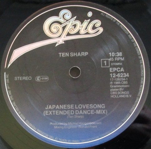 Ten Sharp : Japanese Lovesong (Extended Dance-Mix) (12")