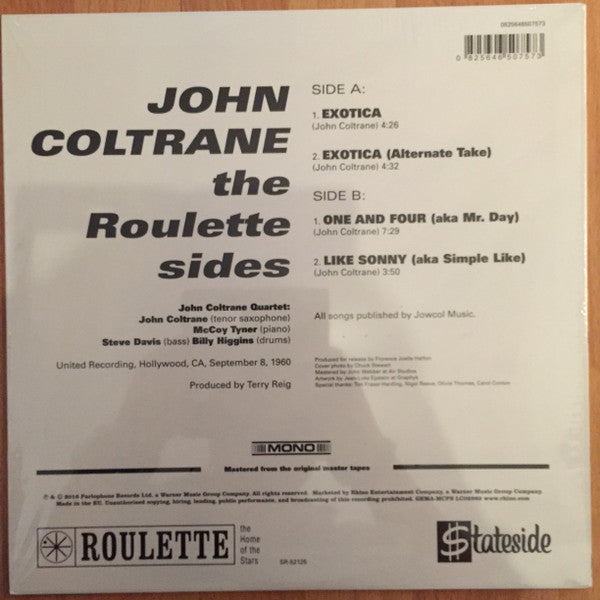 John Coltrane : The Roulette Sides (10", RSD, Mono, Ltd)
