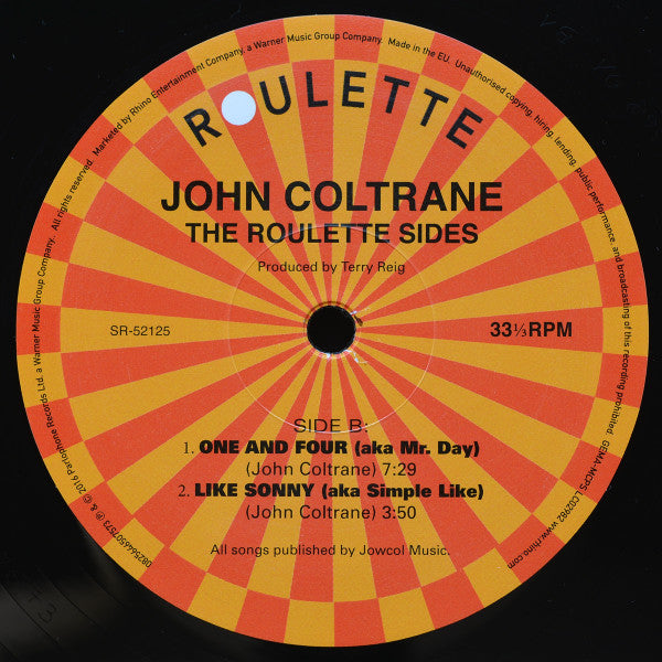 John Coltrane : The Roulette Sides (10", RSD, Mono, Ltd)
