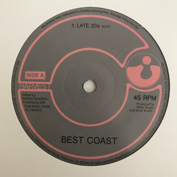 Best Coast : Late 20s / Bigger Man (7", RSD, Single, Ltd)