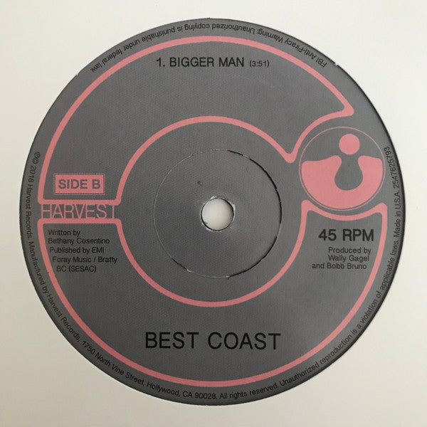 Best Coast : Late 20s / Bigger Man (7", RSD, Single, Ltd)