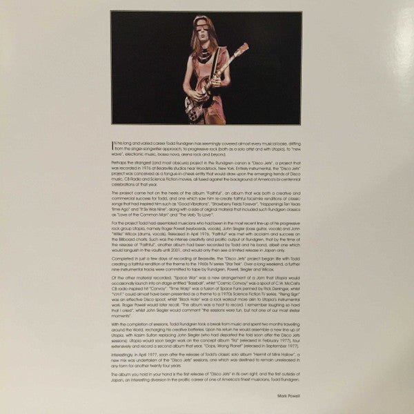 Todd Rundgren & Utopia (5) : Disco Jets (LP, Album, RSD, Ltd)