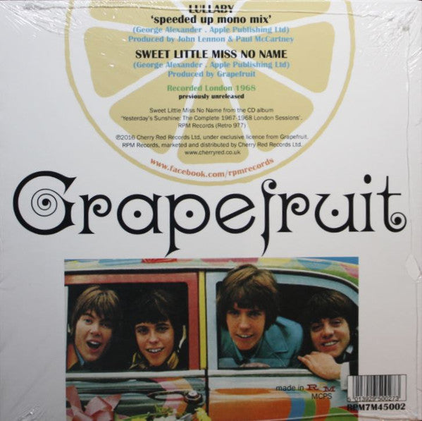 Grapefruit : Lullaby / Sweet Little Miss No Name (7", RSD, Single, Ltd)
