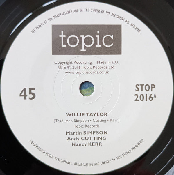 Martin Simpson • Andy Cutting • Nancy Kerr • Tom Wright (9) : Willie Taylor / Green Onions (7", Single)