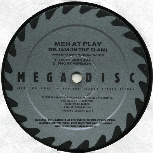 Men At Play : Dr Jam (12")
