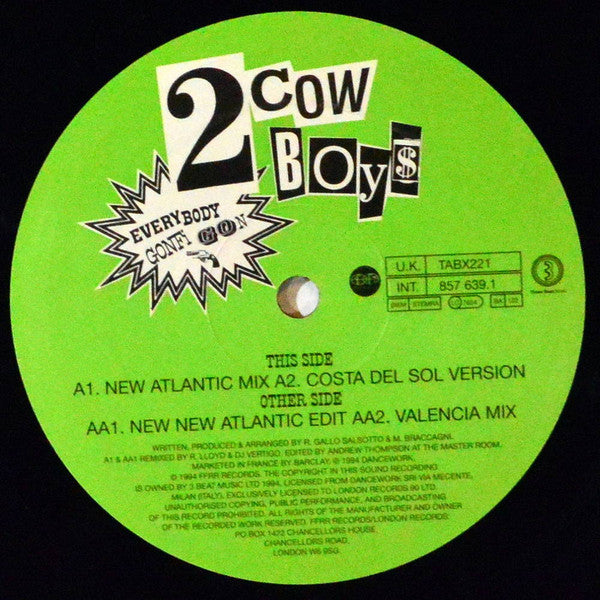 Two Cowboys : Everybody Gonfi Gon (12", Maxi)
