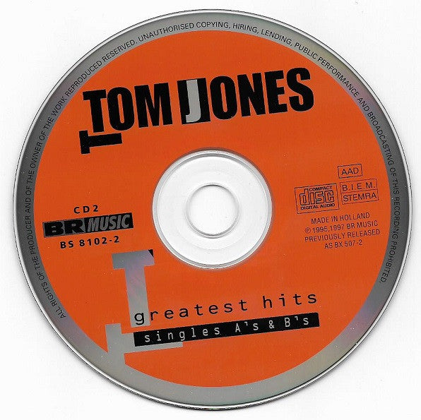 Tom Jones : Greatest Hits - Singles A's & B's (2xCD, Comp, RE + Box)