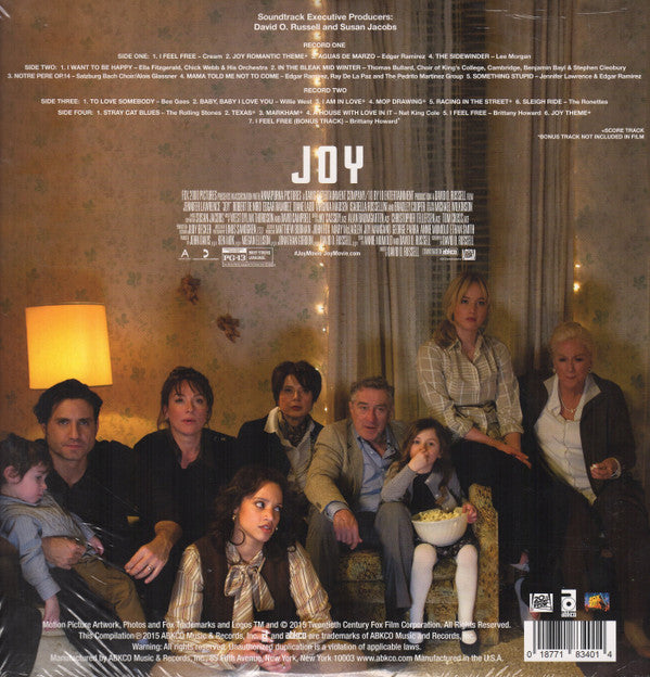 Various : Joy (Music From The Motion Picture) (2xLP, RSD, Comp, Ltd, Blu)