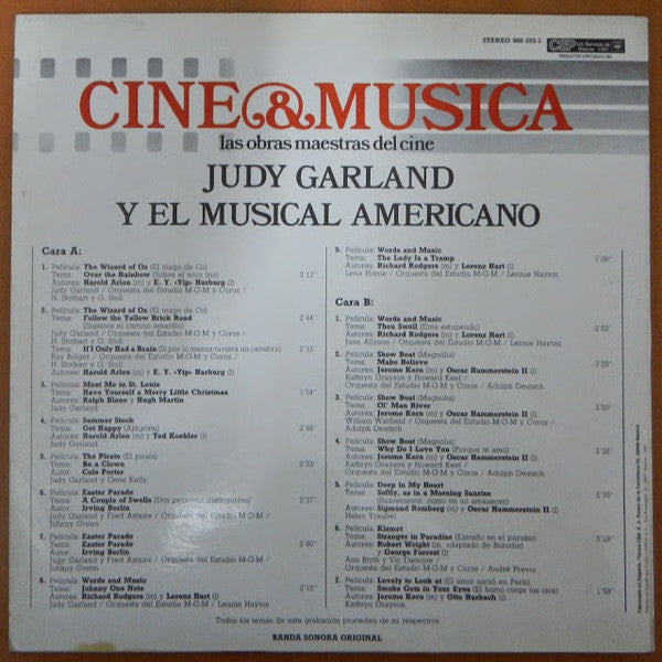 Various : Judy Garland Y El Musical Americano (LP, Comp)