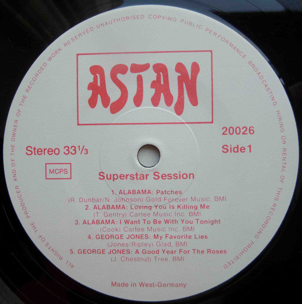 Johnny Paycheck / Alabama / Billie Jo Spears / George Jones (2) : Superstar Session (LP, Comp)