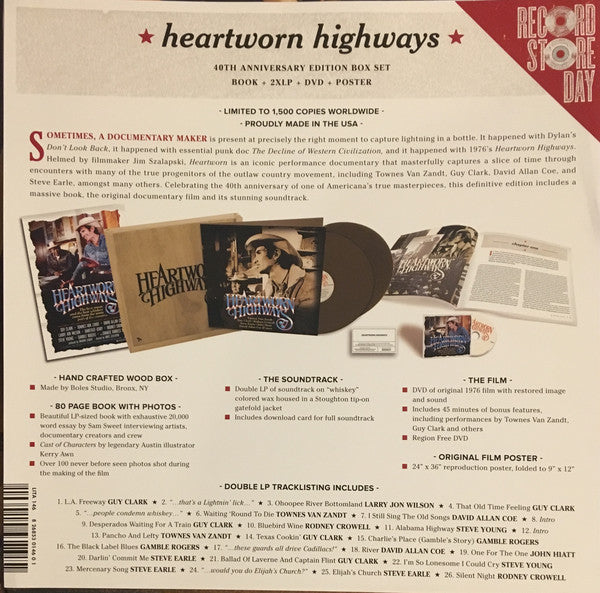 Various : Heartworn Highways  (2xLP, Album, RSD, Whi + DVD, Reg + Box, Ltd, Num)