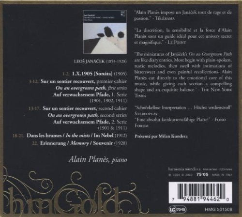 Leoš Janáček - Alain Planès : Piano Works  (CD, RE)