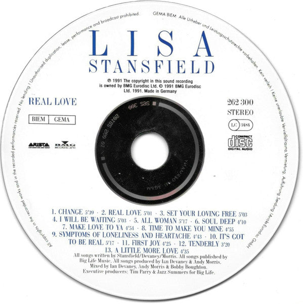 Lisa Stansfield : Real Love (CD, Album)